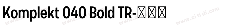 Komplekt 040 Bold TR字体转换